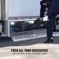 VEVOR Underbody Truck Box, 48"×24"×24" Pickup Storage Box, Heavy Duty Aluminium Diamond Plate Tool Box με κλειδαριά και κλειδιά, Αδιάβροχο κουτί αποθήκευσης τρέιλερ με μάνταλο T-handle για φορτηγό, φορτηγό, τρέιλερ