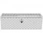 VEVOR Underbody Truck Box, 48"×24"×24" Pickup Storage Box, Heavy Duty Aluminium Diamond Plate Tool Box με κλειδαριά και κλειδιά, Αδιάβροχο κουτί αποθήκευσης τρέιλερ με μάνταλο T-handle για φορτηγό, φορτηγό, τρέιλερ
