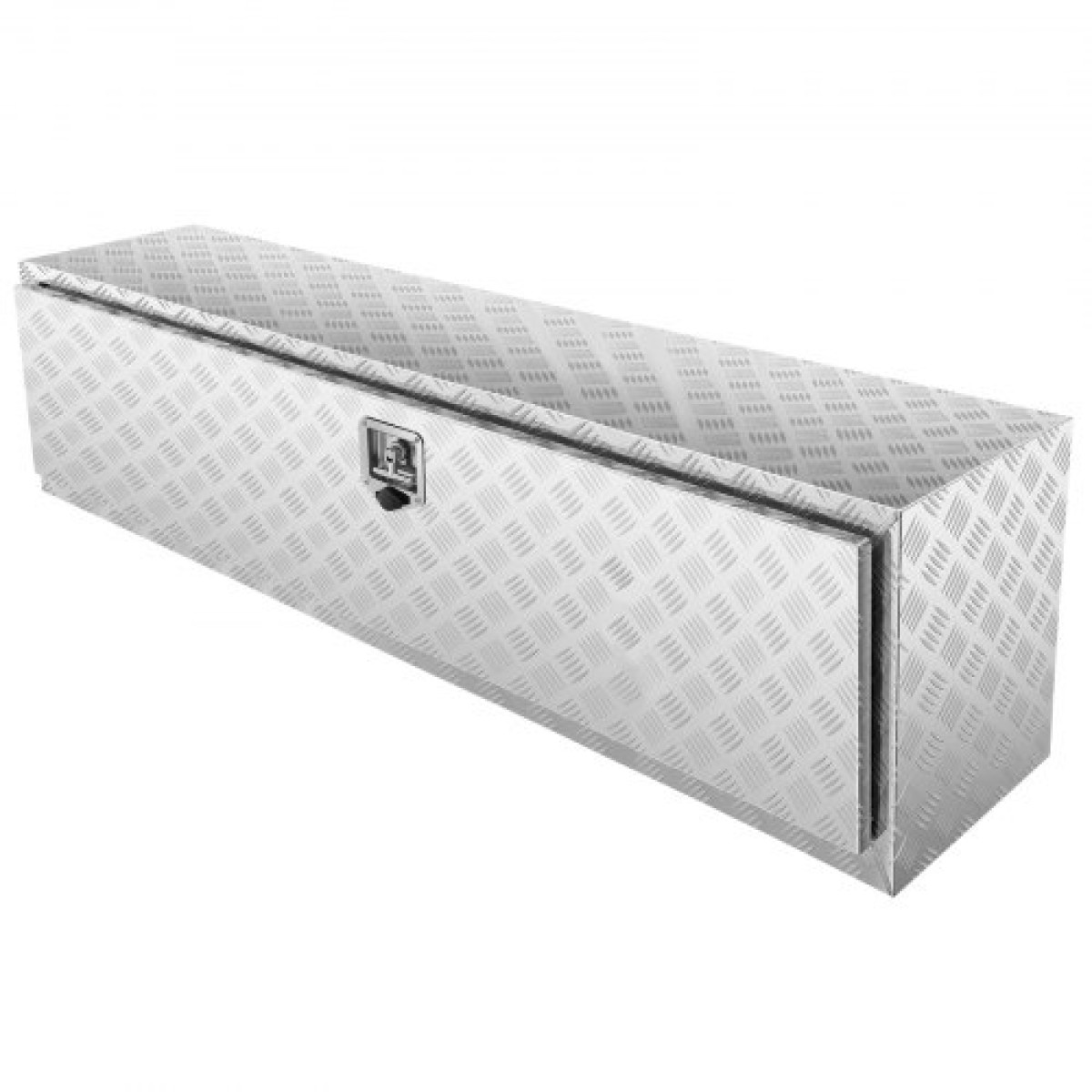 VEVOR Underbody Truck Box, 152,4 x 43,2 x 45,7 cm Pickup Storage Box, Heavy Duty Aluminium Diamond Plate Tool Box με κλειδαριά και κλειδιά, Αδιάβροχο κουτί αποθήκευσης τρέιλερ με μάνταλο T-handle για φορτηγό, φορτηγό, τρέιλερ