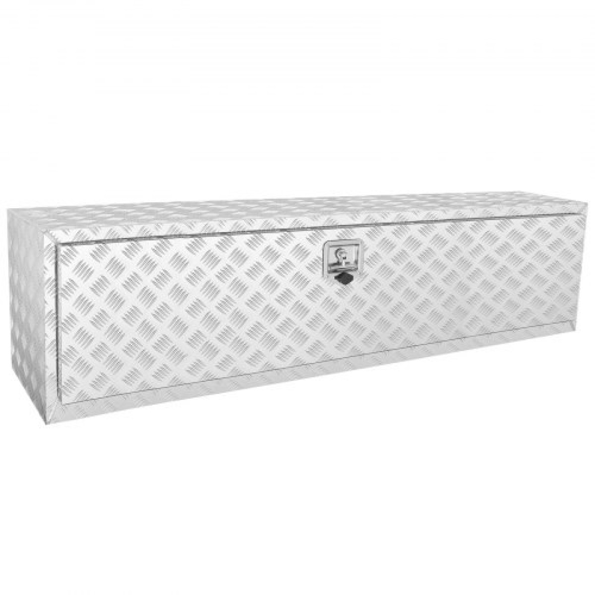 VEVOR Underbody Truck Box, 152,4 x 43,2 x 45,7 cm Pickup Storage Box, Heavy Duty Aluminium Diamond Plate Tool Box με κλειδαριά και κλειδιά, Αδιάβροχο κουτί αποθήκευσης τρέιλερ με μάνταλο T-handle για φορτηγό, φορτηγό, τρέιλερ