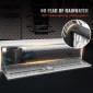 VEVOR Underbody Truck Box, 152,4 x 43,2 x 45,7 cm Pickup Storage Box, Heavy Duty Aluminium Diamond Plate Tool Box με κλειδαριά και κλειδιά, Αδιάβροχο κουτί αποθήκευσης τρέιλερ με μάνταλο T-handle για φορτηγό, φορτηγό, τρέιλερ