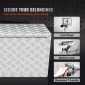 VEVOR Underbody Truck Box, 152,4 x 43,2 x 45,7 cm Pickup Storage Box, Heavy Duty Aluminium Diamond Plate Tool Box με κλειδαριά και κλειδιά, Αδιάβροχο κουτί αποθήκευσης τρέιλερ με μάνταλο T-handle για φορτηγό, φορτηγό, τρέιλερ
