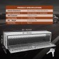 VEVOR Underbody Truck Box, 152,4 x 43,2 x 45,7 cm Pickup Storage Box, Heavy Duty Aluminium Diamond Plate Tool Box με κλειδαριά και κλειδιά, Αδιάβροχο κουτί αποθήκευσης τρέιλερ με μάνταλο T-handle για φορτηγό, φορτηγό, τρέιλερ