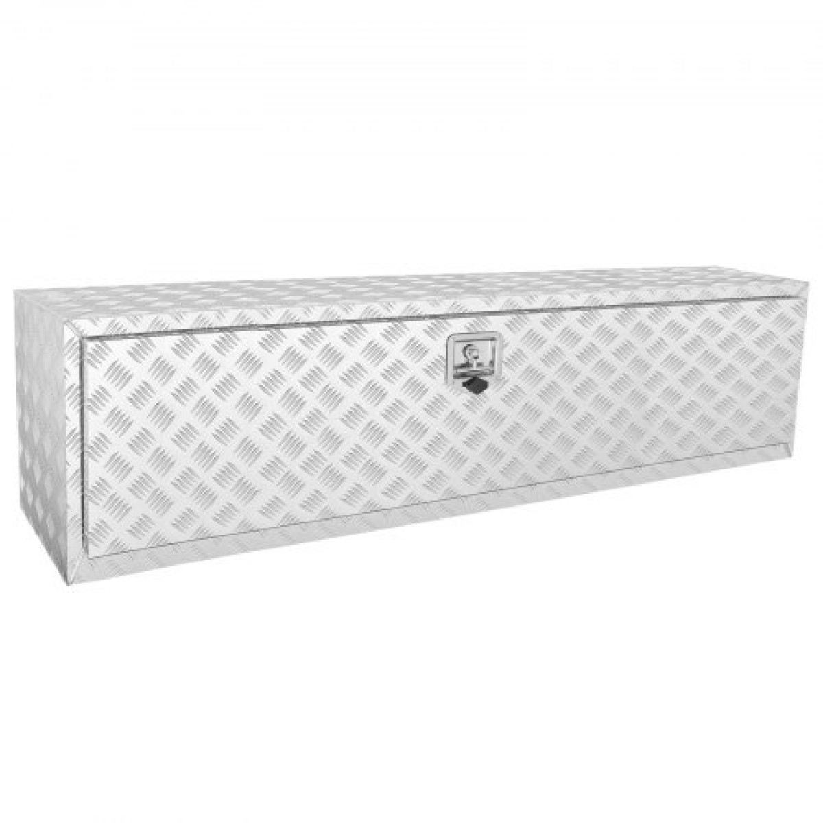 VEVOR Underbody Truck Box, 152,4 x 43,2 x 45,7 cm Pickup Storage Box, Heavy Duty Aluminium Diamond Plate Tool Box με κλειδαριά και κλειδιά, Αδιάβροχο κουτί αποθήκευσης τρέιλερ με μάνταλο T-handle για φορτηγό, φορτηγό, τρέιλερ