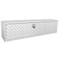 VEVOR Underbody Truck Box, 152,4 x 43,2 x 45,7 cm Pickup Storage Box, Heavy Duty Aluminium Diamond Plate Tool Box με κλειδαριά και κλειδιά, Αδιάβροχο κουτί αποθήκευσης τρέιλερ με μάνταλο T-handle για φορτηγό, φορτηγό, τρέιλερ