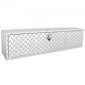 VEVOR Underbody Truck Box, 152,4 x 43,2 x 45,7 cm Pickup Storage Box, Heavy Duty Aluminium Diamond Plate Tool Box με κλειδαριά και κλειδιά, Αδιάβροχο κουτί αποθήκευσης τρέιλερ με μάνταλο T-handle για φορτηγό, φορτηγό, τρέιλερ