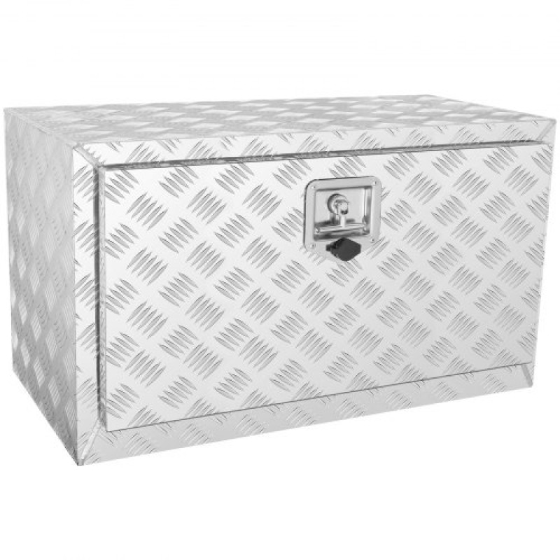 VEVOR Underbody Truck Box, 760×355×405 mm Pickup Storage Box, Heavy Duty Diamond Plate Tool Box με κλειδαριά και κλειδιά, αδιάβροχο κουτί αποθήκευσης τρέιλερ με μάνταλο T-handle για φορτηγό, φορτηγό, ρυμουλκούμενο