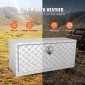 VEVOR Underbody Truck Box, 914 x 355 x 405 mm Pickup Storage Box, Heavy Duty Diamond Plate Tool Box με κλειδαριά και κλειδιά, αδιάβροχο κουτί αποθήκευσης τρέιλερ με μάνταλο T-handle για φορτηγό, φορτηγό, ρυμουλκούμενο