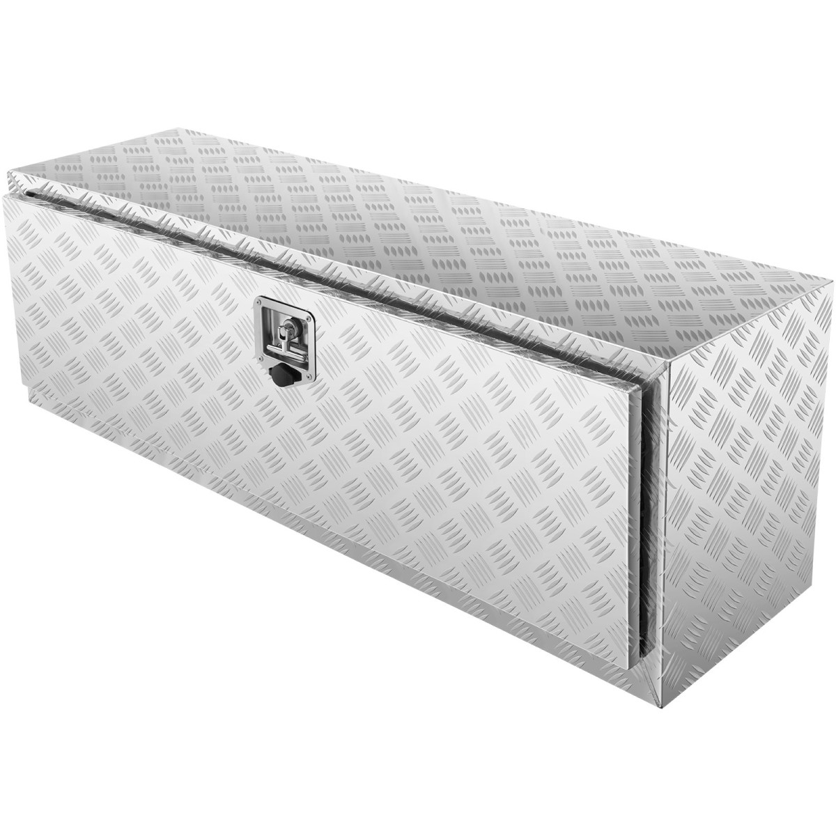 VEVOR Underbody Truck Box, 1219 x 430 x 460 mm Pickup Storage Box, Heavy Duty Aluminium Diamond Plate Tool Box με κλειδαριά και κλειδιά, Αδιάβροχο κουτί αποθήκευσης τρέιλερ με μάνταλο T-handle για φορτηγό, φορτηγό, ρυμουλκούμενο