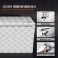 VEVOR Underbody Truck Box, 1219 x 430 x 460 mm Pickup Storage Box, Heavy Duty Aluminium Diamond Plate Tool Box με κλειδαριά και κλειδιά, Αδιάβροχο κουτί αποθήκευσης τρέιλερ με μάνταλο T-handle για φορτηγό, φορτηγό, ρυμουλκούμενο