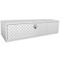 VEVOR Underbody Truck Box, 1524 x 610 x 610 mm Pickup Storage Box, Heavy Duty Aluminium Diamond Plate Tool Box με κλειδαριά και κλειδιά, Αδιάβροχο κουτί αποθήκευσης τρέιλερ με μάνταλο T-Handle για φορτηγό, φορτηγό, ρυμουλκούμενο