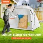 VEVOR Spray Paint Shelter, 2,3m x 1,6m x 1,6m Φορητή σκηνή βαφής σε σπρέι με ενσωματωμένη οθόνη δαπέδου & διχτυωτό, αναδιπλούμενο αναδυόμενο θάλαμο βαφής για έπιπλα Μεγάλος σταθμός βαφής εργαλείων DIY