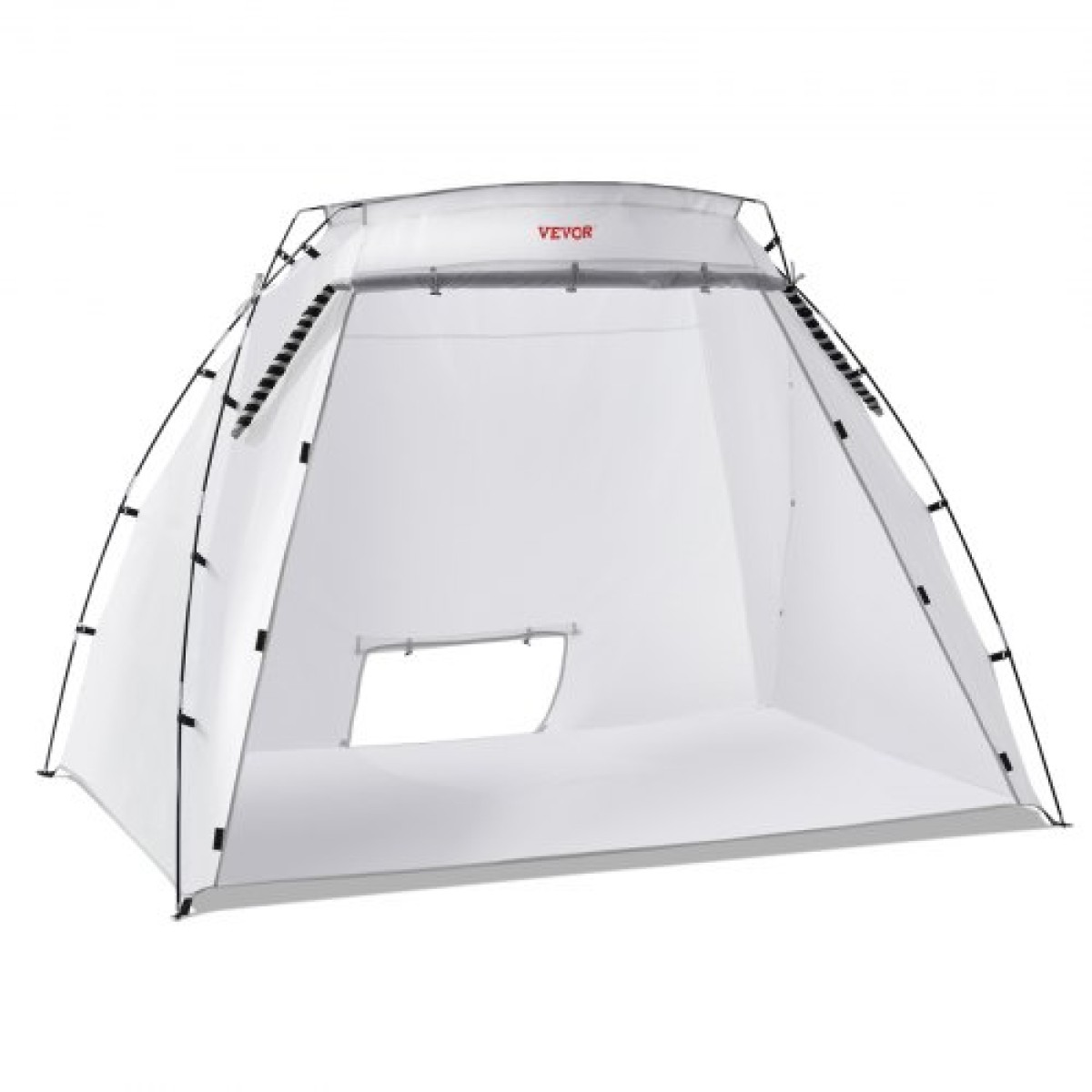 VEVOR Spray Paint Shelter, 2,3m x 1,6m x 1,6m Φορητή σκηνή βαφής σε σπρέι με ενσωματωμένη οθόνη δαπέδου & διχτυωτό, αναδιπλούμενο αναδυόμενο θάλαμο βαφής για έπιπλα Μεγάλος σταθμός βαφής εργαλείων DIY