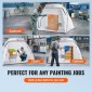 VEVOR Spray Paint Shelter, 2,3m x 1,6m x 1,6m Φορητή σκηνή βαφής σε σπρέι με ενσωματωμένη οθόνη δαπέδου & διχτυωτό, αναδιπλούμενο αναδυόμενο θάλαμο βαφής για έπιπλα Μεγάλος σταθμός βαφής εργαλείων DIY