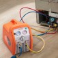 VEVOR 1 HP Refrigerant Recovery Machine - Dual Cylinder Portable AC Recovery Machine with High Pressure Protection 220-240V 50Hz Recovery Machine HVAC for Vapor Liquid Refrigerant, Car Air Conditionin