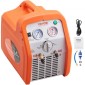 VEVOR 1 HP Refrigerant Recovery Machine - Dual Cylinder Portable AC Recovery Machine with High Pressure Protection 220-240V 50Hz Recovery Machine HVAC for Vapor Liquid Refrigerant, Car Air Conditionin