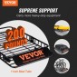 Καλάθι φορτίου VEVOR Roof Rack, 162,6 cm x 99,1 cm x 15,2 cm Μεταφορέας φορτίου οροφής με προέκταση, βαρέως τύπου ατσάλι 90,7 kg Χωρητικότητα Universal Roof Rack Basket, Βάση αποσκευών για SUV, φορτηγό