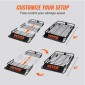 Καλάθι φορτίου VEVOR Roof Rack, 162,6 cm x 99,1 cm x 15,2 cm Μεταφορέας φορτίου οροφής με προέκταση, βαρέως τύπου ατσάλι 90,7 kg Χωρητικότητα Universal Roof Rack Basket, Βάση αποσκευών για SUV, φορτηγό
