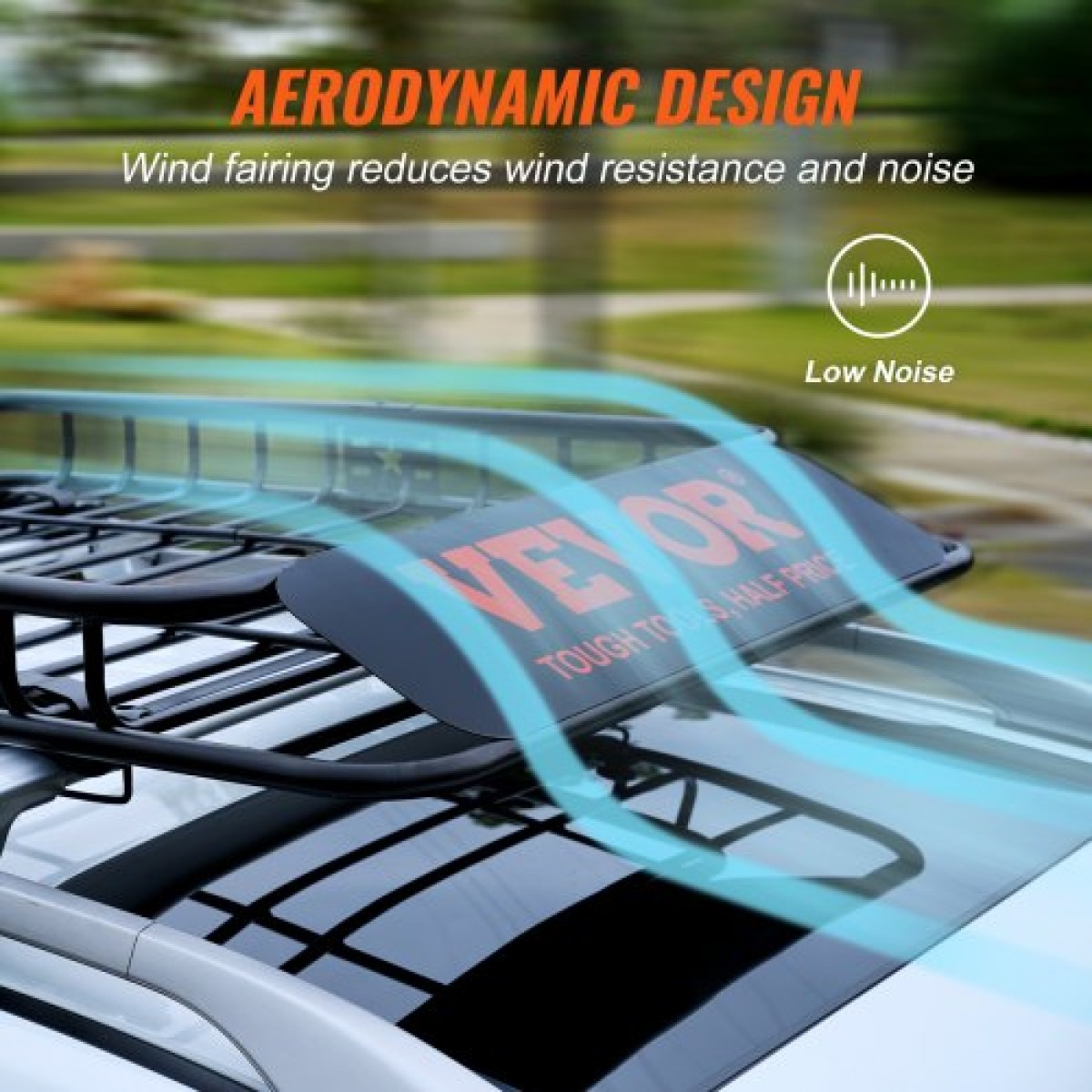 Καλάθι φορτίου VEVOR Roof Rack, 162,6 cm x 99,1 cm x 15,2 cm Μεταφορέας φορτίου οροφής με προέκταση, βαρέως τύπου ατσάλι 90,7 kg Χωρητικότητα Universal Roof Rack Basket, Βάση αποσκευών για SUV, φορτηγό