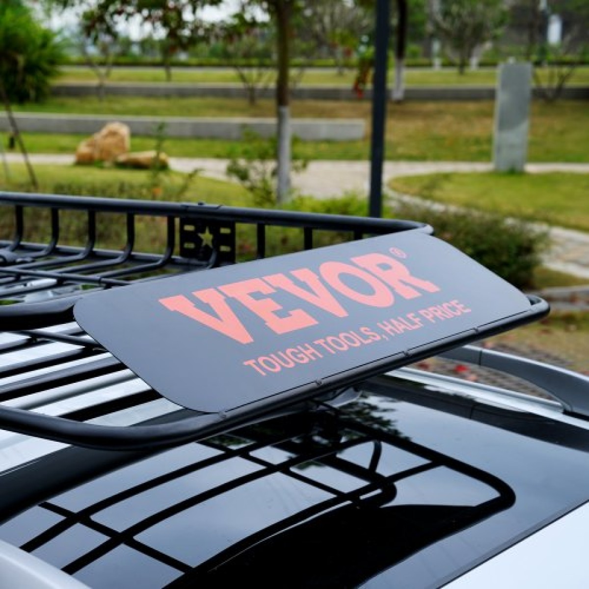 Καλάθι φορτίου VEVOR Roof Rack, 162,6 cm x 99,1 cm x 15,2 cm Μεταφορέας φορτίου οροφής με προέκταση, βαρέως τύπου ατσάλι 90,7 kg Χωρητικότητα Universal Roof Rack Basket, Βάση αποσκευών για SUV, φορτηγό