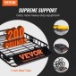 Καλάθι φορτίου VEVOR Roof Rack, 130,5 x 91,5 x 12,7 cm Μεταφορέας φορτίου στον τελευταίο όροφο με αδιάβροχη τσάντα φορτίου 15 Cu Ft, Universal Rack Carrier χωρητικότητας 90 kg για SUV, φορτηγό
