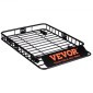 Καλάθι φορτίου VEVOR Roof Rack, 130,5 x 91,5 x 12,7 cm Μεταφορέας φορτίου στον τελευταίο όροφο με αδιάβροχη τσάντα φορτίου 15 Cu Ft, Universal Rack Carrier χωρητικότητας 90 kg για SUV, φορτηγό