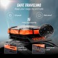 Καλάθι φορτίου VEVOR Roof Rack, 130,5 x 91,5 x 12,7 cm Μεταφορέας φορτίου στον τελευταίο όροφο με αδιάβροχη τσάντα φορτίου 15 Cu Ft, Universal Rack Carrier χωρητικότητας 90 kg για SUV, φορτηγό