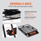 Καλάθι φορτίου VEVOR Roof Rack, 117,5 x 91,5 x 11,4 cm Μεταφορέας φορτίου στον τελευταίο όροφο, βαρέως τύπου 90,7 kg Χωρητικότητα Universal Roof Rack Basket, Βάση αποσκευών για SUV, Truck, Vehicle