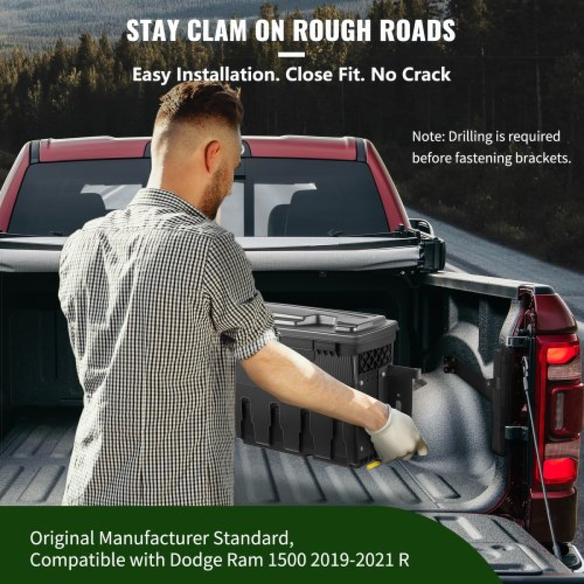 VEVOR Truck Bed Storage Tool Box for Dodge Ram 1500 2019-2021 Αριστερά και Δεξιά