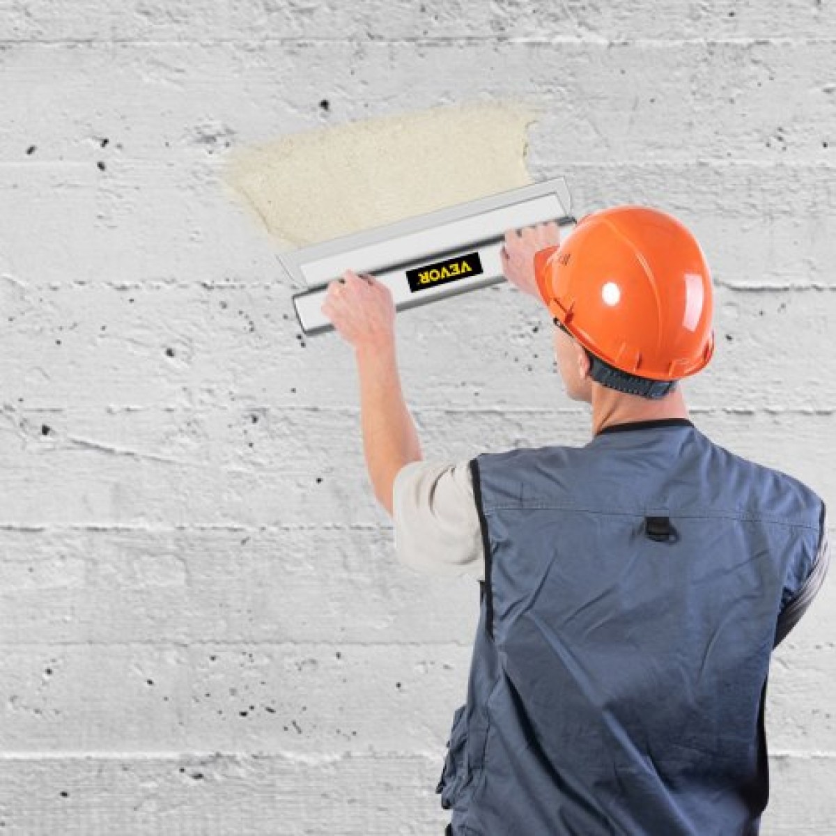 Γυψοσανίδα VEVOR Skimming Blade, 32 ιντσών λειαντικό μαχαίρι Knock-down, Εργαλείο φινιρίσματος στόκου από ανοξείδωτο χάλυβα, ακραία καπάκια υψηλής πρόσκρουσης για γυψοσανίδες τοίχου γυψοσανίδας γυψοσανίδας γυψοσανίδας