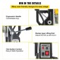 VEVOR Magnetic Drill, 1100W 4 cm Διάμετρος διάτρησης, 2697lbf/12000N Φορητή ηλεκτρική πρέσα τρυπανιού Mag με 7 Bit, 580 RPM Μέγιστη ταχύτητα διάτρησης για οποιαδήποτε επιφάνειες και οικιακές βελτιώσεις