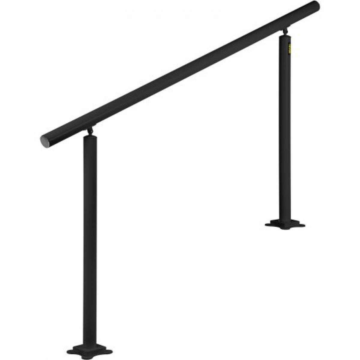 Σετ κιγκλίδωμα σκάλας VEVOR, κουπαστές 152,4 cm για εξωτερικούς χώρους 0-5 σκαλοπάτια, κουπαστή σκάλας με ρυθμιζόμενη γωνία μαύρου αλουμινίου, σκάλες εσωτερικού & εξωτερικού χώρου για ηλικιωμένους
