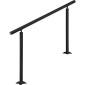 Σετ κιγκλίδωμα σκάλας VEVOR, κουπαστές 152,4 cm για εξωτερικούς χώρους 0-5 σκαλοπάτια, κουπαστή σκάλας με ρυθμιζόμενη γωνία μαύρου αλουμινίου, σκάλες εσωτερικού & εξωτερικού χώρου για ηλικιωμένους