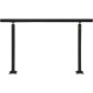 Σετ κιγκλίδωμα σκάλας VEVOR, κουπαστές 152,4 cm για εξωτερικούς χώρους 0-5 σκαλοπάτια, κουπαστή σκάλας με ρυθμιζόμενη γωνία μαύρου αλουμινίου, σκάλες εσωτερικού & εξωτερικού χώρου για ηλικιωμένους