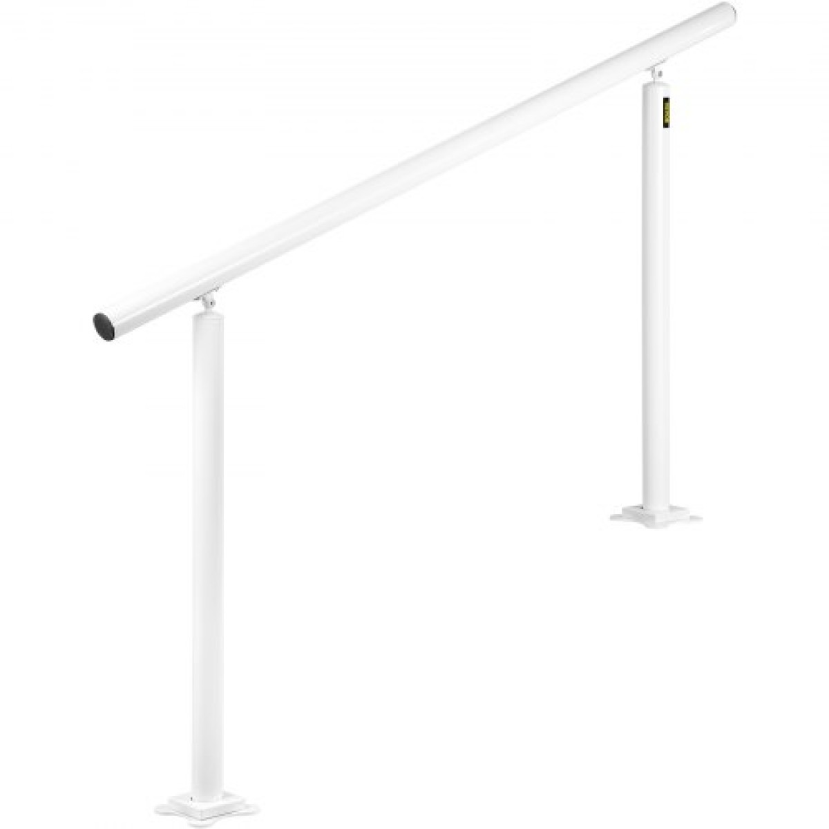 Σετ κιγκλίδωμα σκάλας VEVOR, κουπαστές 152,4 cm για εξωτερικούς χώρους 0-5 σκαλοπάτια, κουπαστή σκάλας με ρυθμιζόμενη γωνία λευκό αλουμίνιο, σκάλες εσωτερικού & εξωτερικού χώρου για ηλικιωμένους