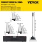 VEVOR Γυψοσανίδα με λεπίδα στόκος κομπό 25,4/40,6/61 cm Εργαλείο σπάτουλα με λαβή