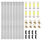 VEVOR E Track Tie-Down Rail Kit, 34PCS 152,4 cm Σετ E-Tracks Περιλαμβάνει 8 χαλύβδινες ράγες & 2 μονή υποδοχή & 8 δακτυλίους O & 8 ​​δεσίματα με D-ring & 8 τελικές τάπες, αξεσουάρ ασφάλισης για φορτίο, μοτοσικλέτες και ποδήλατα