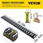 VEVOR E Track Tie-Down Rail Kit, 30PCS 152,4 cm Σετ E-Tracks Περιλαμβάνει 4 χαλύβδινες ράγες & 2 μονή υποδοχή & 8 δακτυλίους O & 8 ​​Tie-Off με D-Ring & 8 End Caps, Αξεσουάρ ασφάλισης για φορτίο, μοτοσικλέτες και ποδήλατα