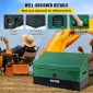 VEVOR Outdoor Storage Box, 100 Gallon Αδιάβροχο PE Tarpaulin Deck Box με γαλβανισμένο πλαίσιο, προστασία παντός καιρού & φορητό, για κάμπινγκ, κήπο, δίπλα στην πισίνα και αυλή, καφέ & μπλε