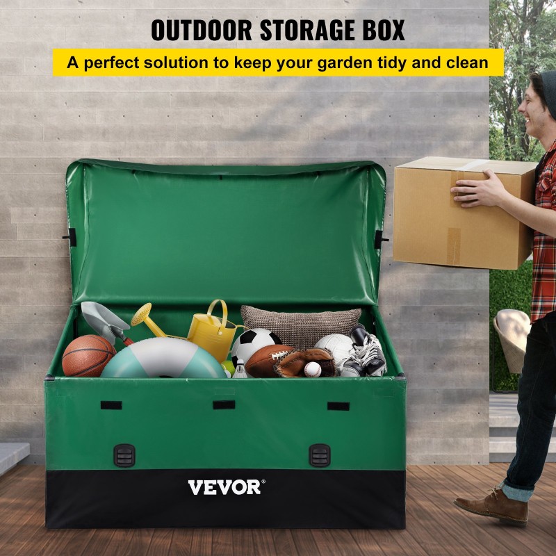 VEVOR Outdoor Storage Box Patio Deck Box 567,8 L Αδιάβροχος μουσαμάς PE