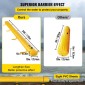 VEVOR Flood Barrier, 732 × 25,4 × 15,3 cm, επαναχρησιμοποιούμενοι σωλήνες εκτροπής νερού από PVC, ελαφρύ υδροφράγμα με εξαιρετική αδιάβροχη επίδραση που χρησιμοποιείται για πόρτες, γκαράζ, κίτρινο