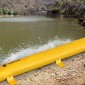 VEVOR Flood Barrier, 3,66 m μήκος x 51 cm ύψος εναλλακτική σακούλα άμμου, φράγμα νερού για πλημμύρες με εξαιρετικό αδιάβροχο αποτέλεσμα, επαναχρησιμοποιούμενοι σωλήνες εκτροπής νερού από PVC, φράγματα πλημμύρας για σπίτι, πόρτα, γκαράζ