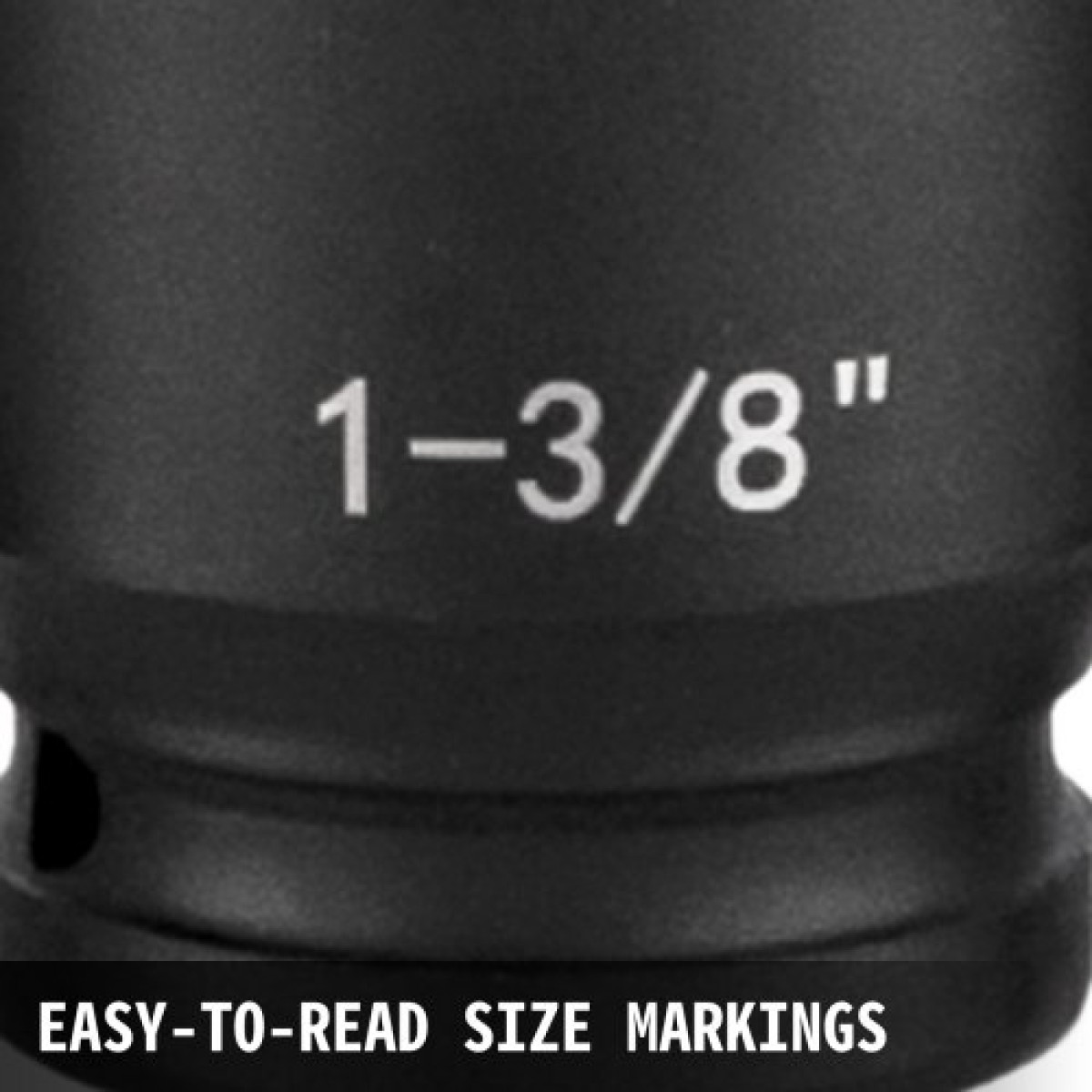 VEVOR Impact Socket Set 1/2 Inches 43 Piece Impact Socket, Standard Socket Assortment, 1/2 Inches Drive Socket Set 6 Point Socket Metric 9-30mm (Standard/Deep)