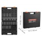VEVOR Impact Socket Set 1/2 Inches 43 Piece Impact Socket, Standard Socket Assortment, 1/2 Inches Drive Socket Set 6 Point Socket Metric 9-30mm (Standard/Deep)