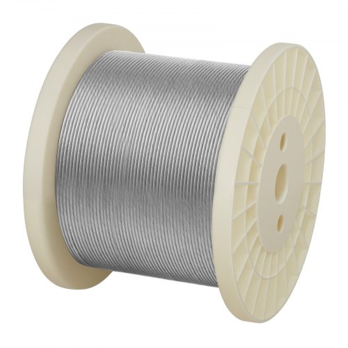 Συρματόσχοινο VEVOR 3,2 mm, Μήκος 304,8 m, Καλώδιο σύρμα από ανοξείδωτο χάλυβα 316 με κόφτη, 798 kg Αντοχή σε θραύση, Κατασκευή 1 x 19 σκέλη, Ατσάλινο καλώδιο για σύστημα κιγκλιδώματος καταστρώματος, Καφασωτά κήπου