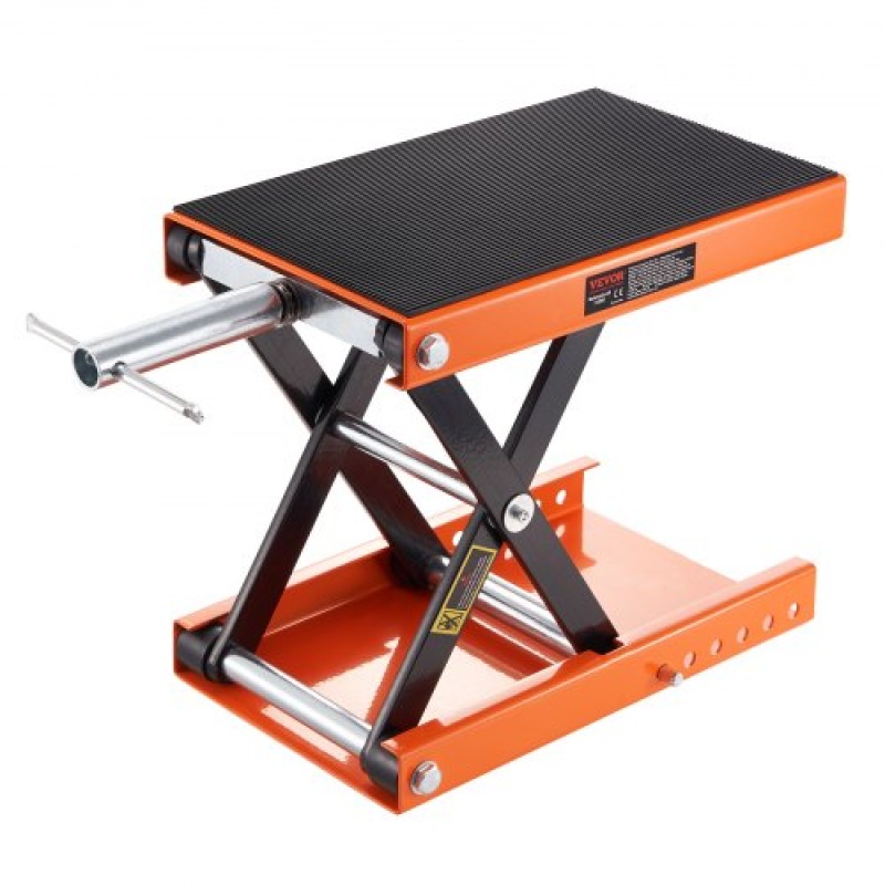VEVOR Μοτοσυκλέτα Scissor Jack Lift 499,5 kg Wide Deck Hoist Stand για ATVs Ποδήλατο