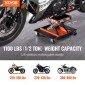 VEVOR μοτοσικλέτας ανυψωτικό ATV ψαλίδι Jack Dolly 499,5 kg Φαρδύ κατάστρωμα & μανιβέλα χειρός