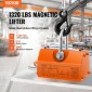 VEVOR Magnetic Lifter, 1320 lbs/600kg ικανότητα έλξης, 2,5 συντελεστής ασφάλειας, νεοδύμιο & χάλυβας, μαγνήτης ανύψωσης με απελευθέρωση, μόνιμοι μαγνήτες ανύψωσης, μαγνήτης βαρέως τύπου για ανυψωτικό, γερανός καταστήματος, μπλοκ, σανίδα