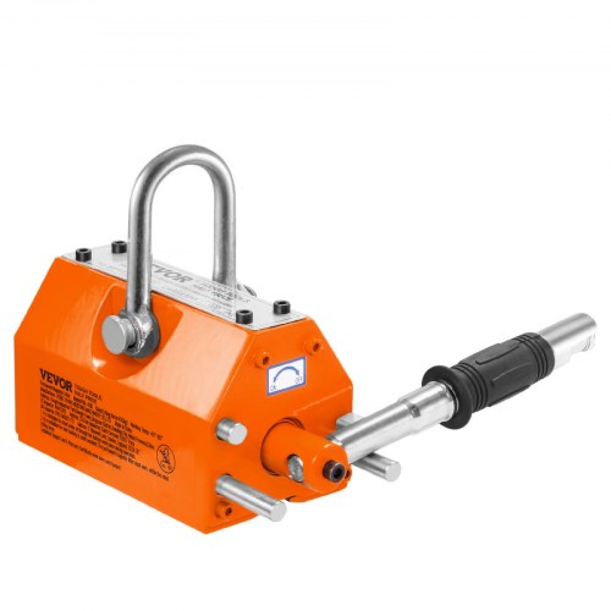 VEVOR Magnetic Lifter, 1320 lbs/600kg ικανότητα έλξης, 2,5 συντελεστής ασφάλειας, νεοδύμιο & χάλυβας, μαγνήτης ανύψωσης με απελευθέρωση, μόνιμοι μαγνήτες ανύψωσης, μαγνήτης βαρέως τύπου για ανυψωτικό, γερανός καταστήματος, μπλοκ, σανίδα