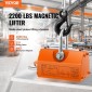VEVOR Magnetic Lifter, 2200lbs/1000kg ικανότητα έλξης, 2,5 συντελεστής ασφαλείας, νεοδύμιο & χάλυβας, μαγνήτης ανύψωσης με απελευθέρωση, μόνιμοι μαγνήτες ανύψωσης, μαγνήτης βαρέως τύπου για ανυψωτικό, γερανός καταστήματος, μπλοκ, σανίδα
